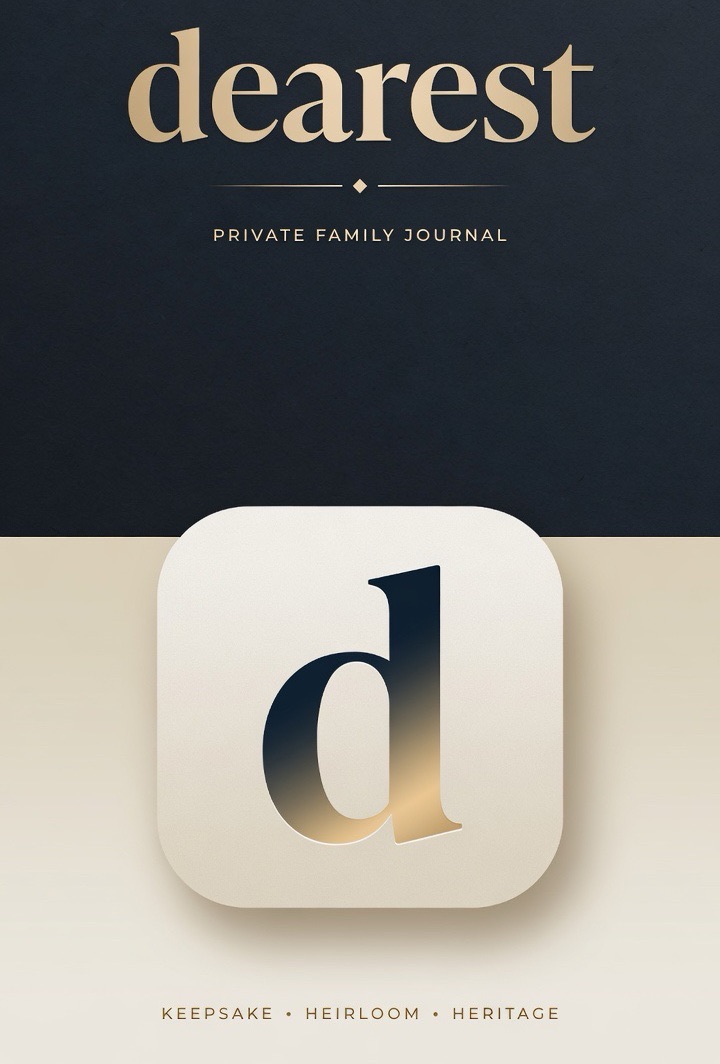 dearest brand card and app icon.
